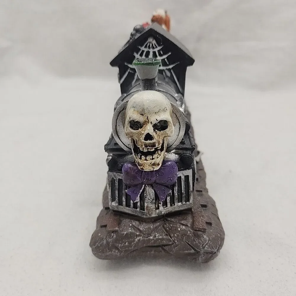 House Haunted Express Pumpkin Hollow Train LED Lighted Music With Adapter READ